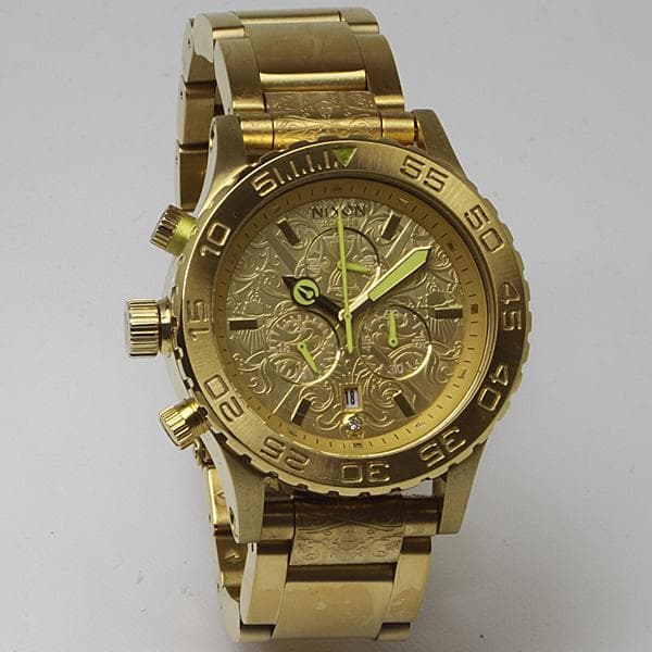 A u[ニクソン] NIXON 腕時計 42-20 GOLD
