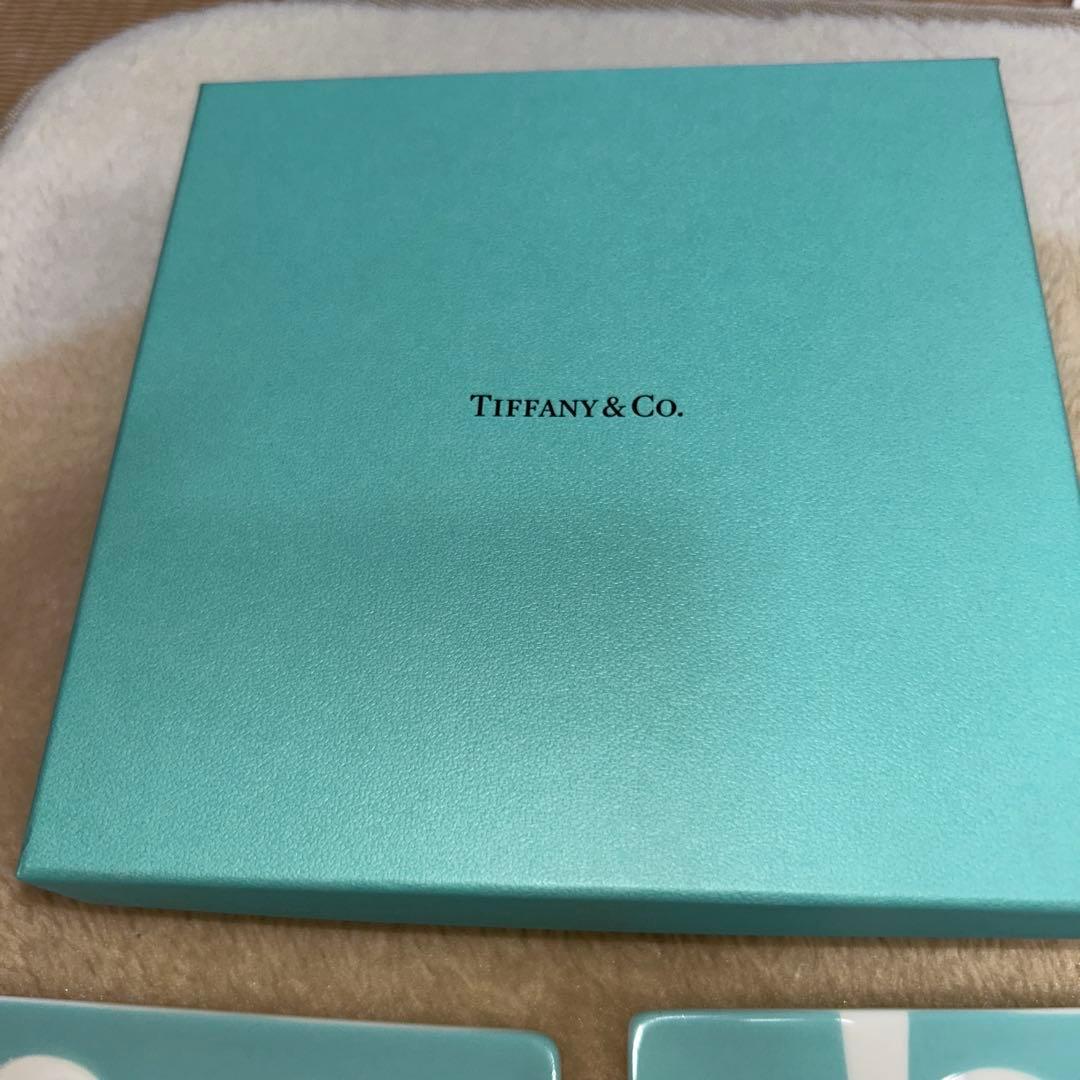 ティファニーブルーボウデザートプレート2枚