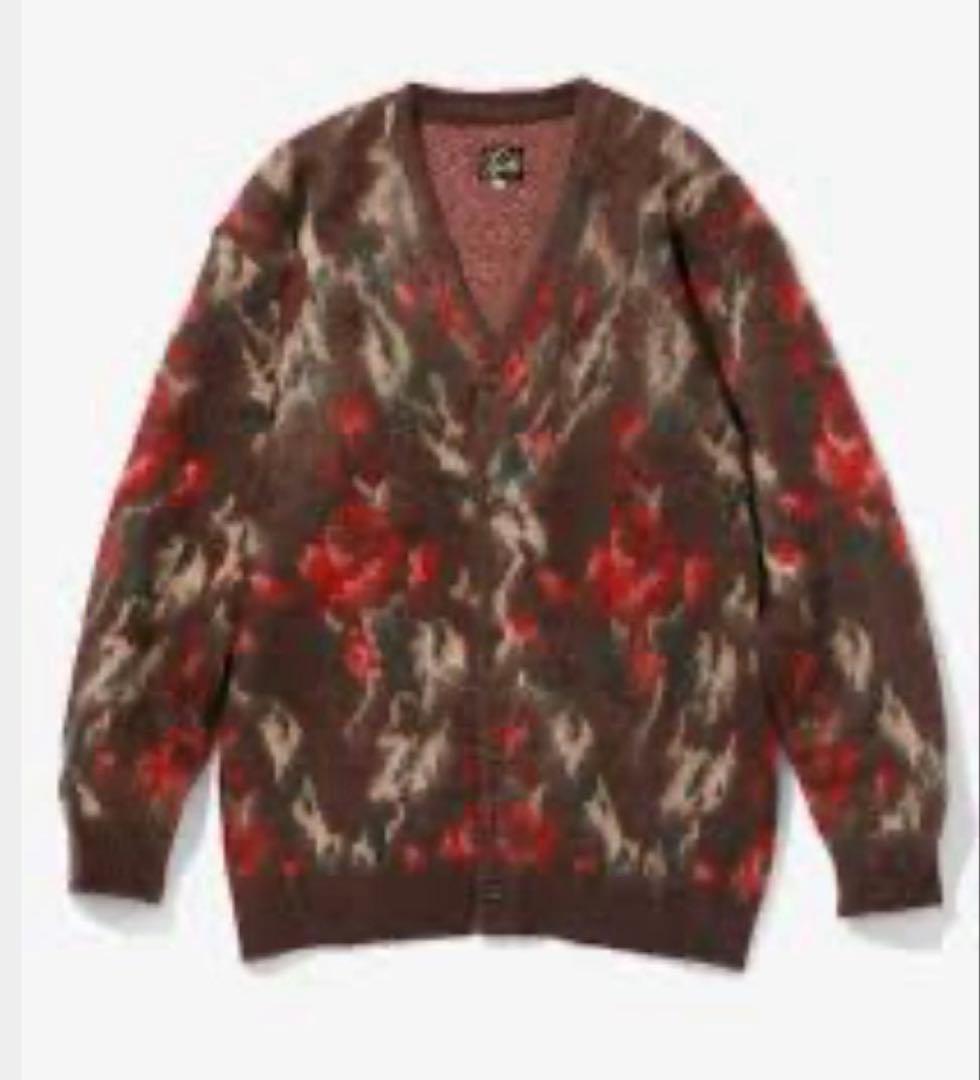 NEEDLES モヘアカーディガン　22AW ローズ柄