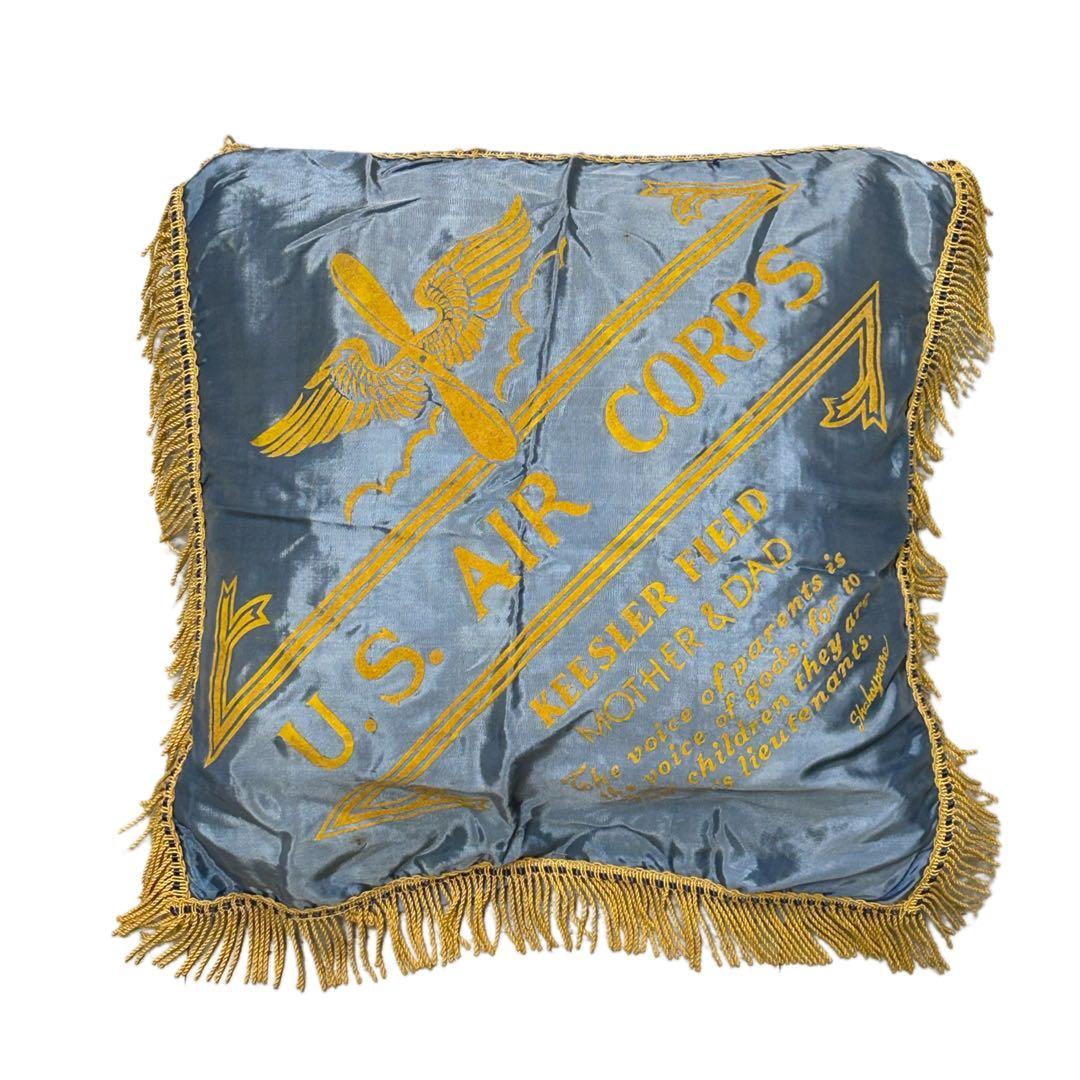 40s ビンテージ スーベニア クッション アンティーク雑貨 USAF 米軍