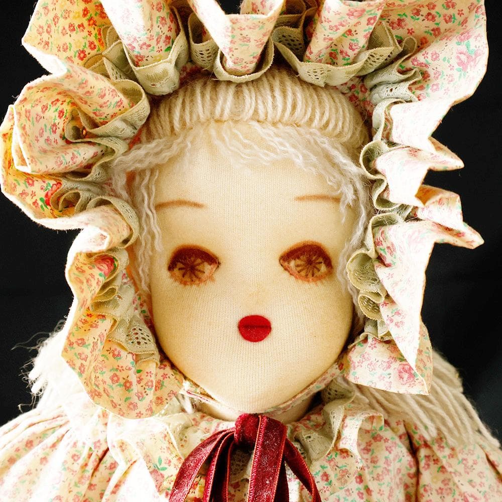 カントリー ラグドール ハンドメイド 女の子 人形 ヴィンテージ レトロ