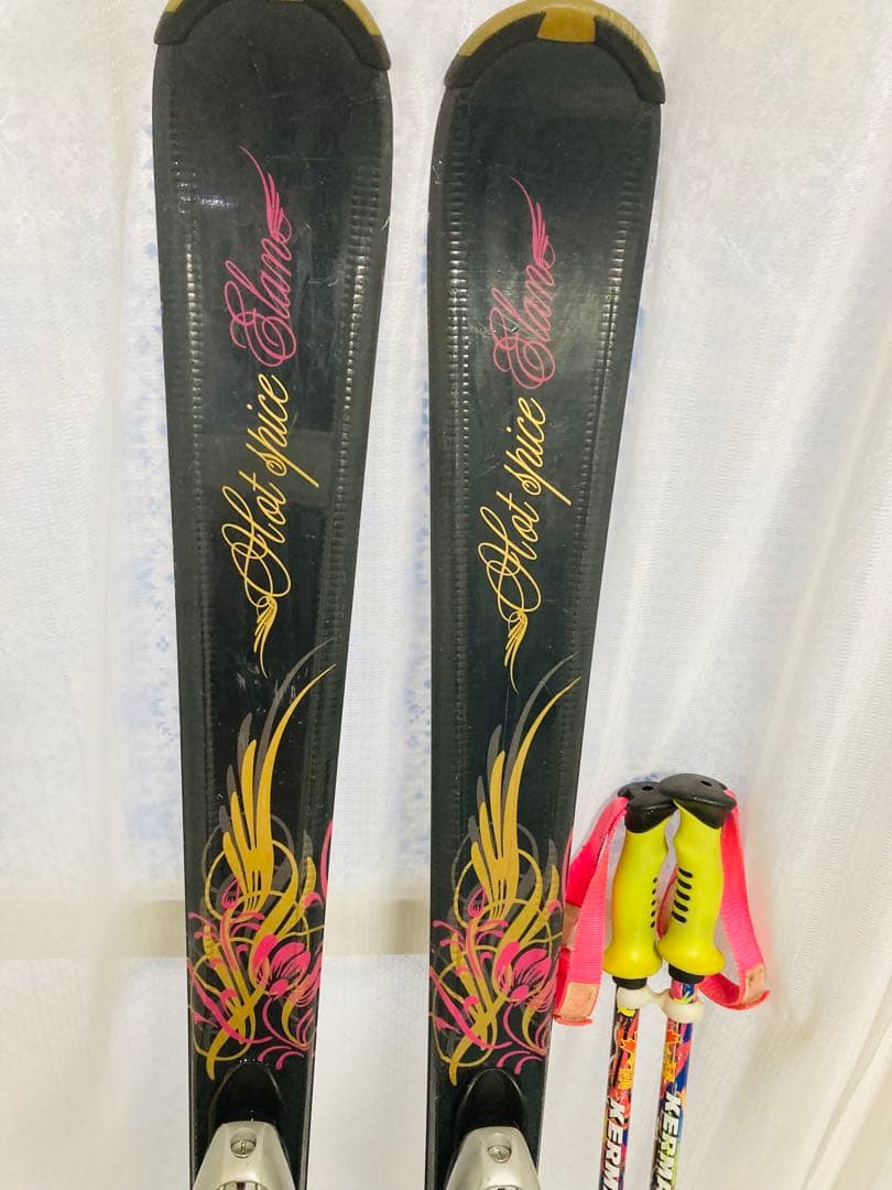 Elan Hot Spice エラン　スキー板153 ポール100付き