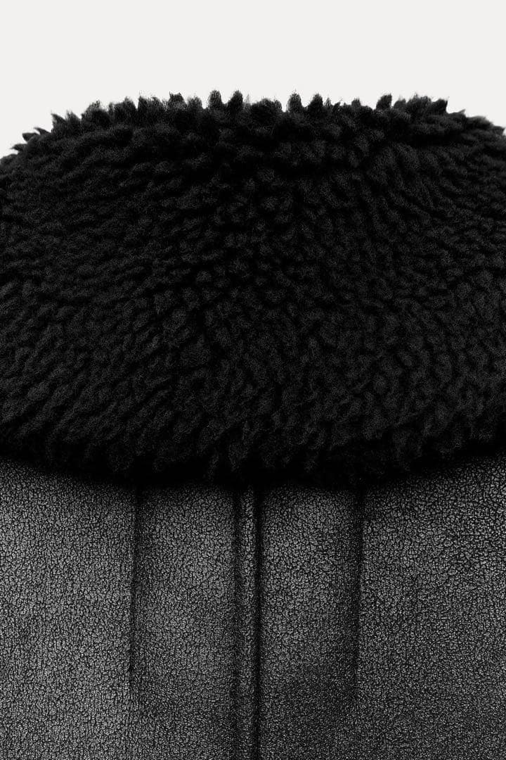 ZARA 定価22,990円 ダブルフェイス ロングライダースコート XS-S