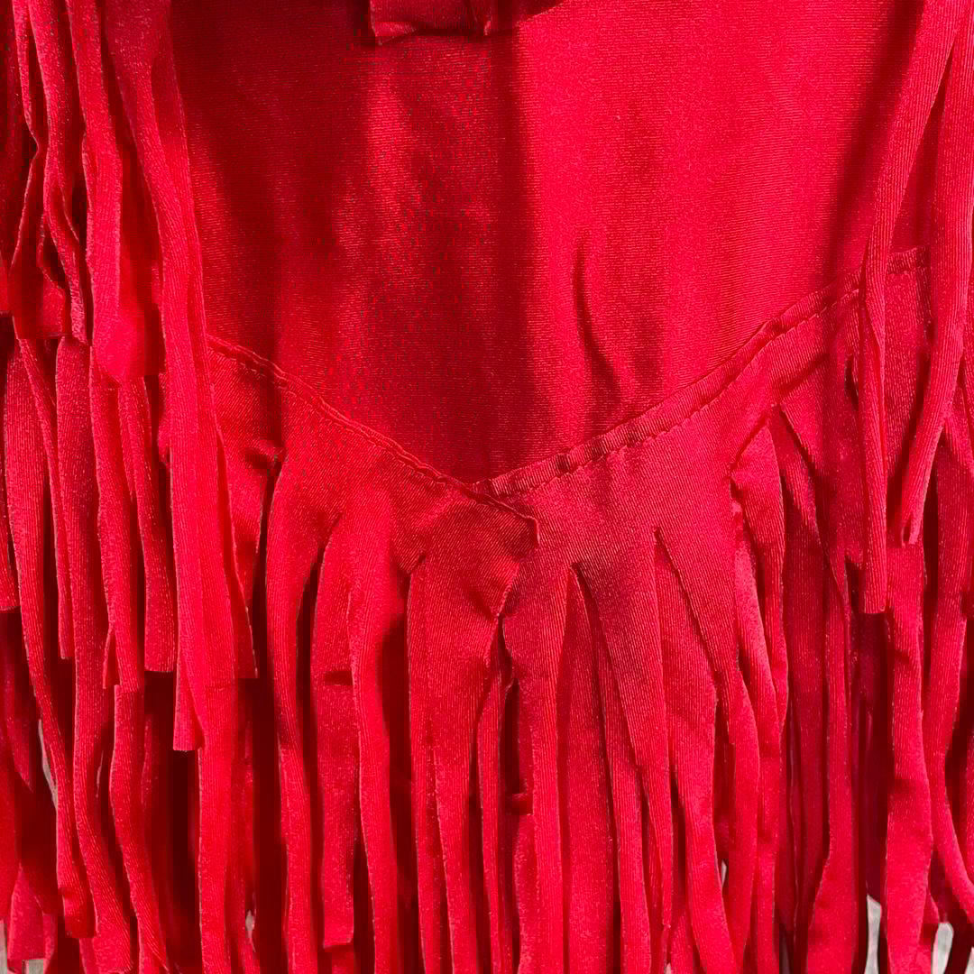 社交ダンス　ラテンダンス　ドレス衣装　赤　S1118