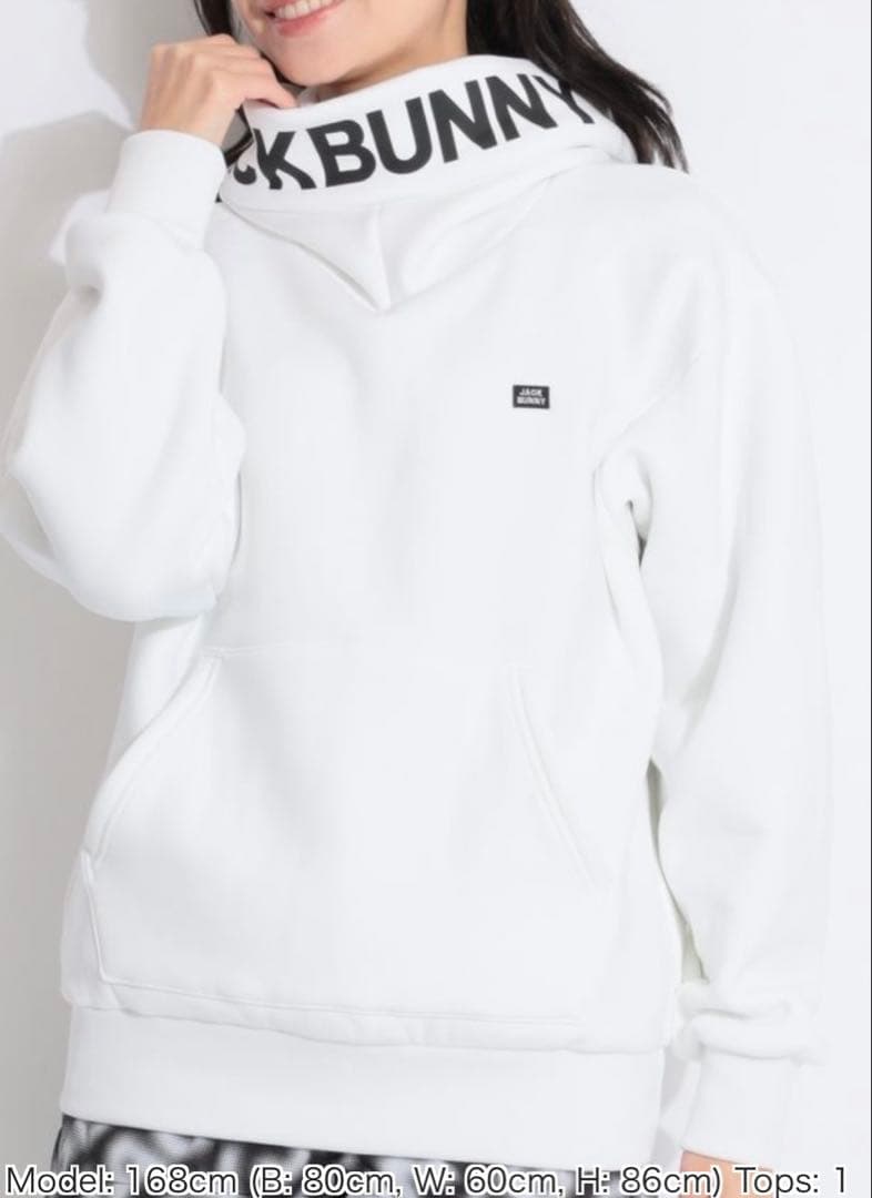 JACKBUNNY 裏起毛ハイネックパーカー