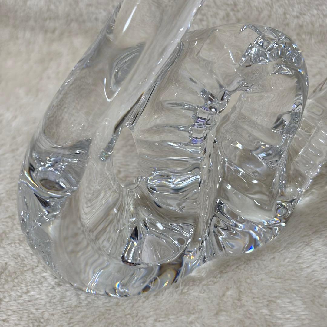 【美品】Baccarat バカラ 置物 インテリア ヘビ へび 蛇