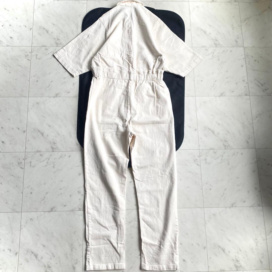 極美品 レイチェルコーミー ホワイトデニムジャンプスーツ オールインワン USA