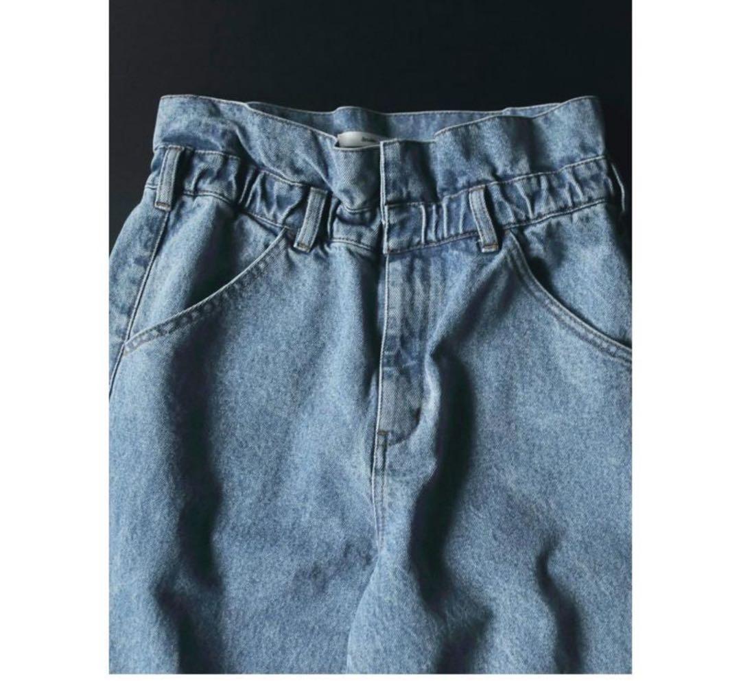 新品タグ付　anuke Waist Tuck Denim デニム