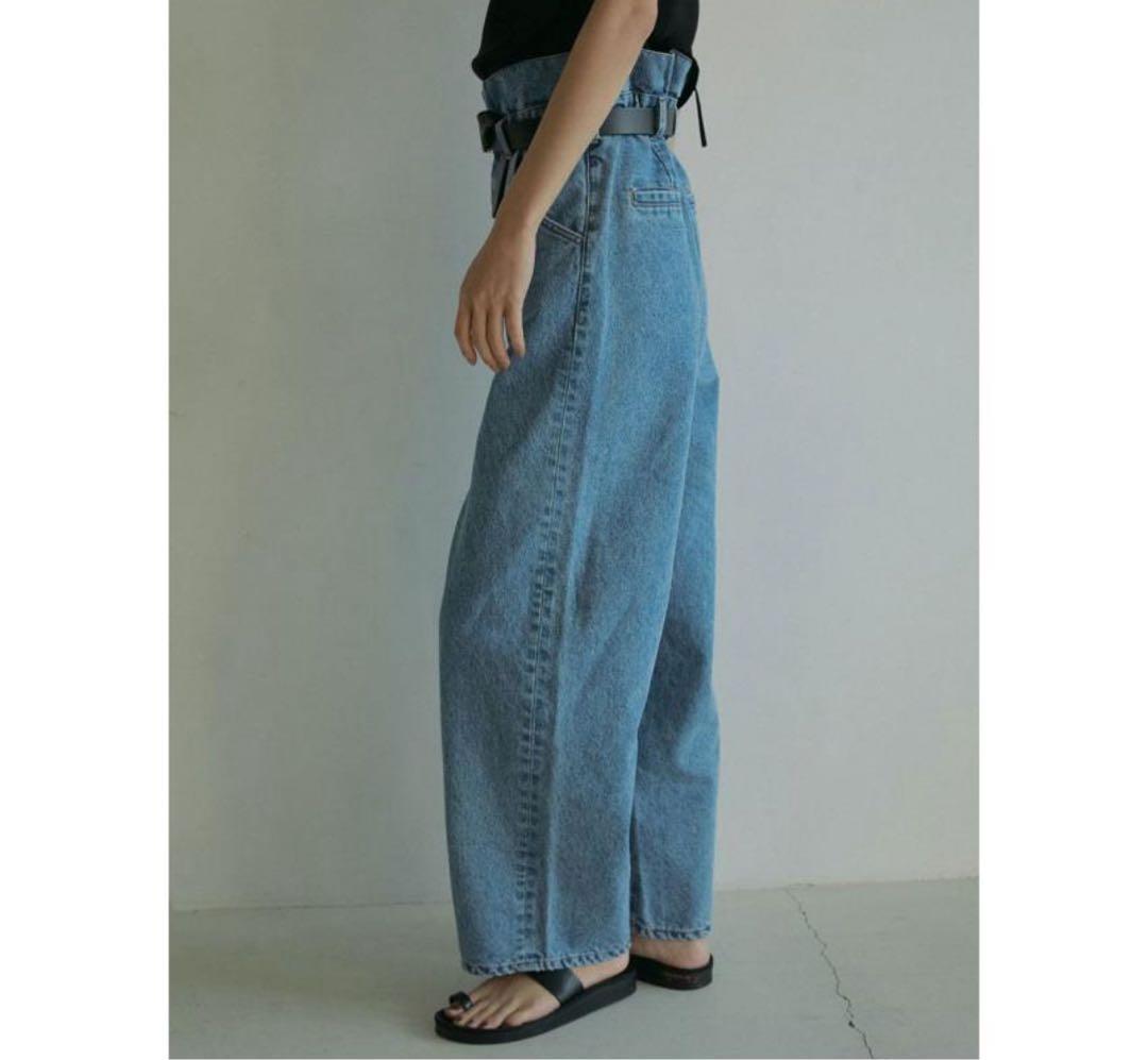 新品タグ付　anuke Waist Tuck Denim デニム