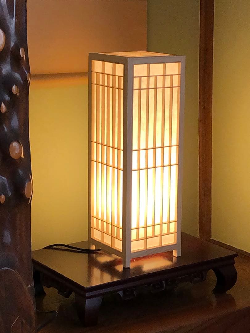 行灯　あんどん　組子　手作り　フロアスタンド