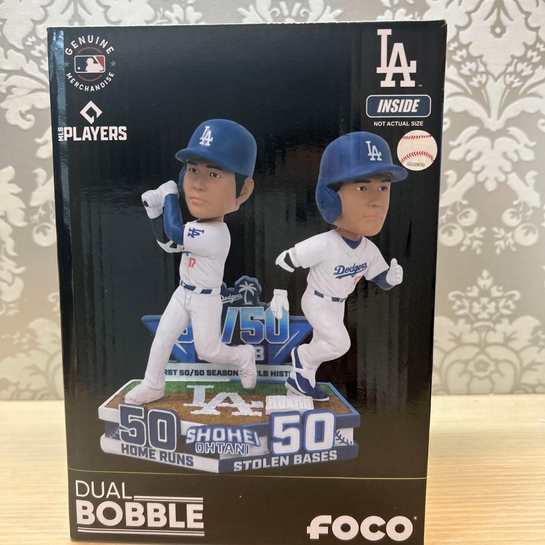 新品未開封 数量限定50-50記念ボブルヘッド ドジャース 大谷翔平
