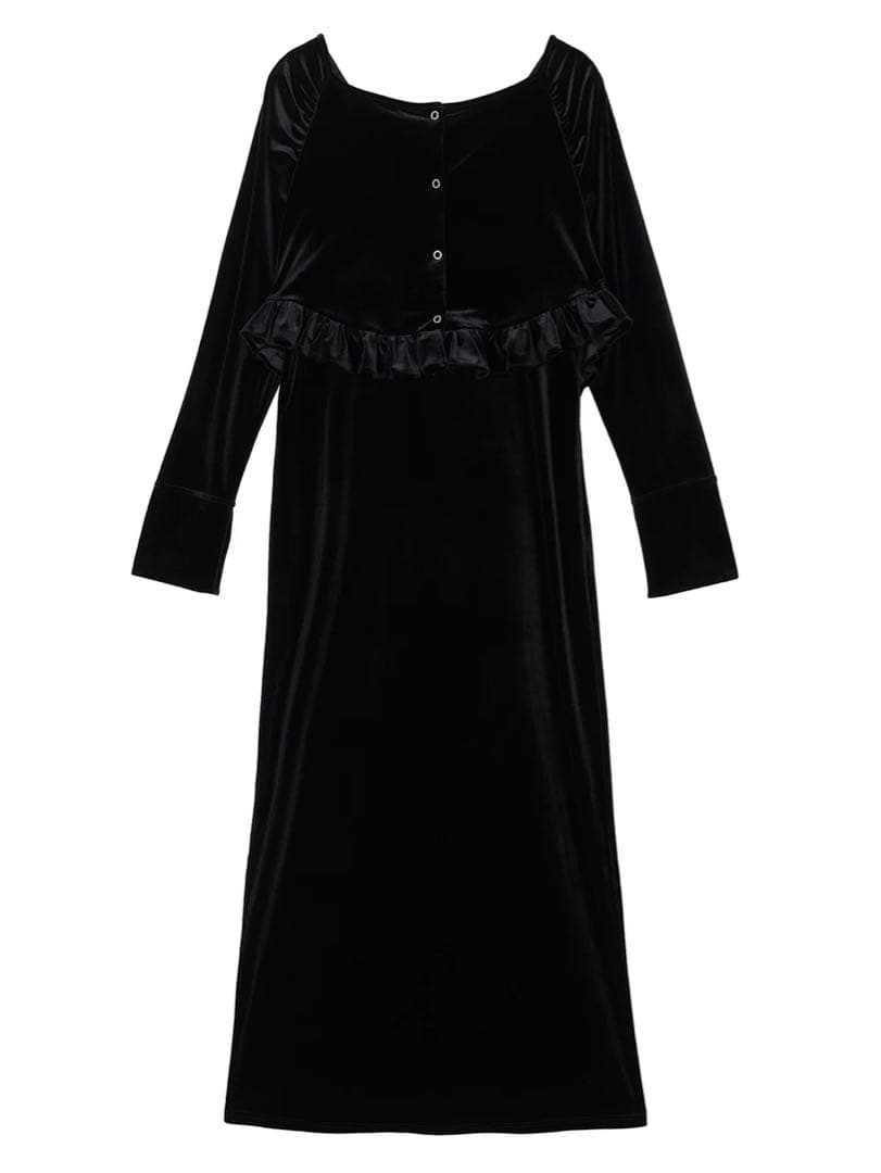 Ameri ブラックベロアロングドレス Sサイズ 新品