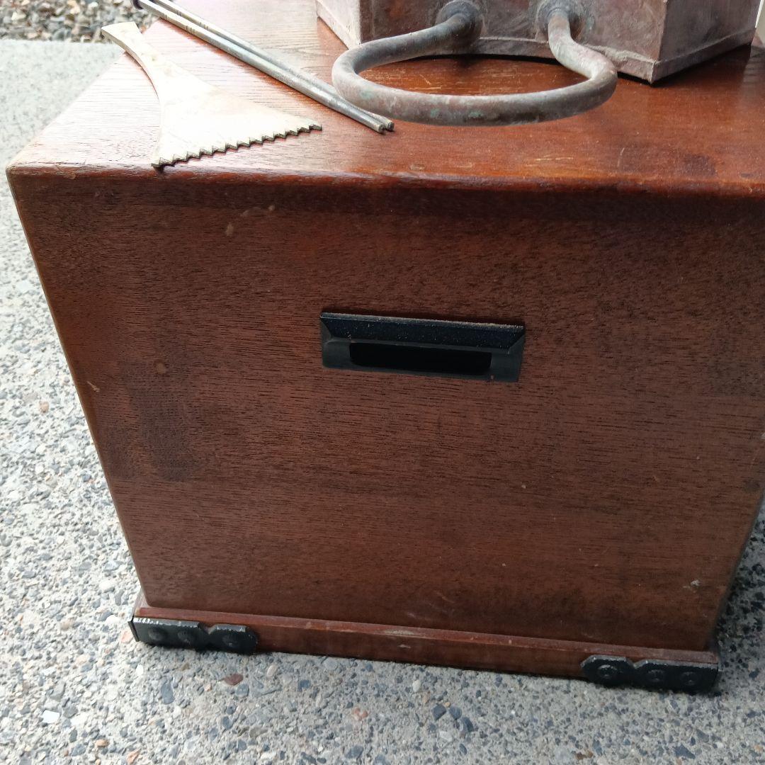 火鉢 江戸長火鉢 木製 囲炉裏 レトロ 古民家 灰付き