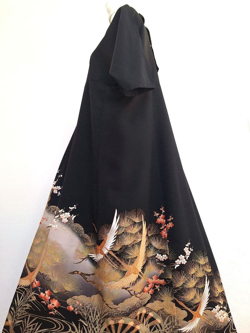 着物リメイクワンピース3661