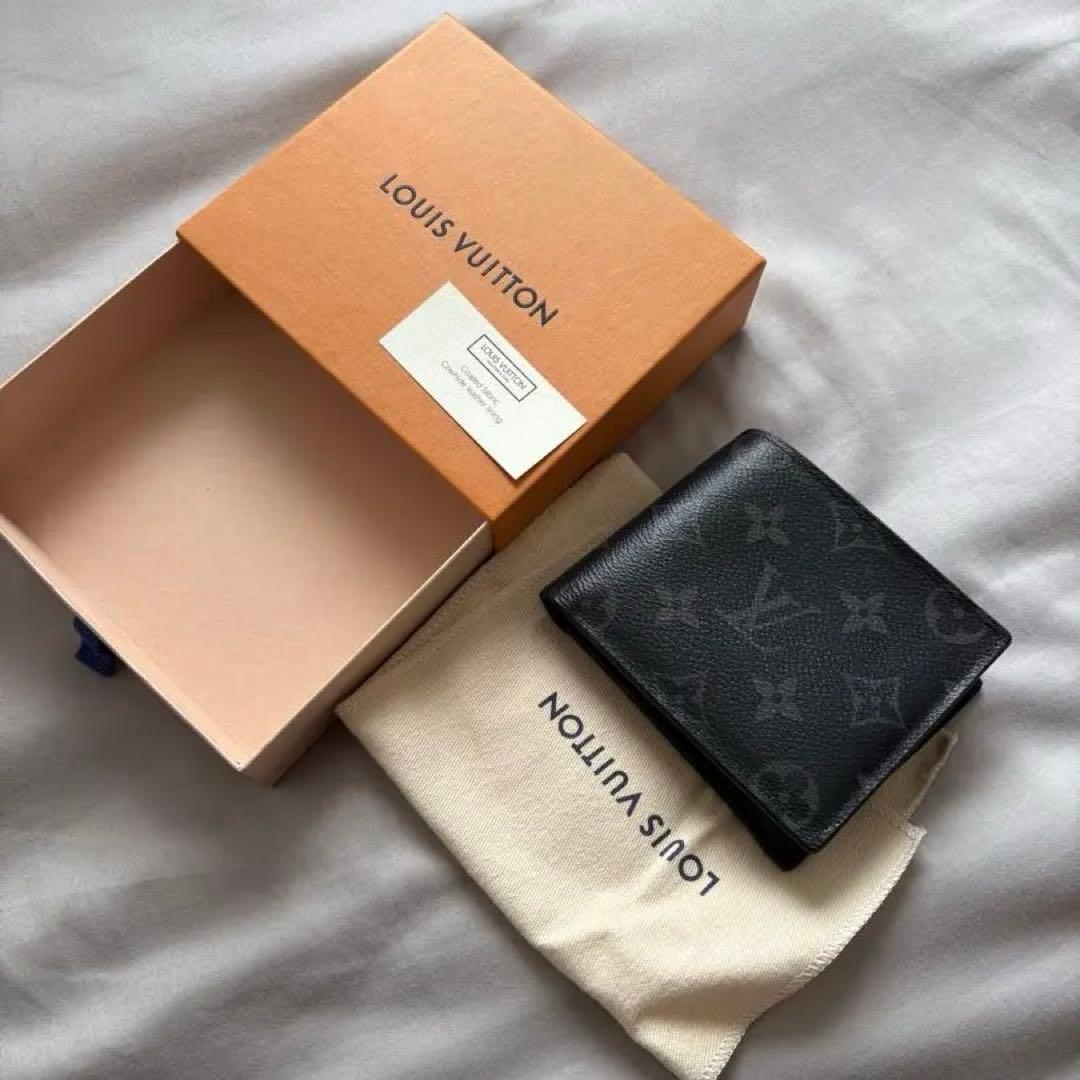 ヴィトン　財布　ブラック　ポルトフォイユ　マルコ　NM
