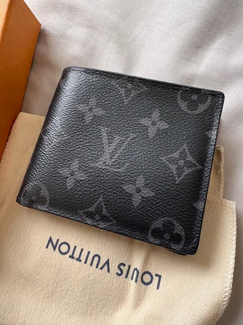 ヴィトン　財布　ブラック　ポルトフォイユ　マルコ　NM