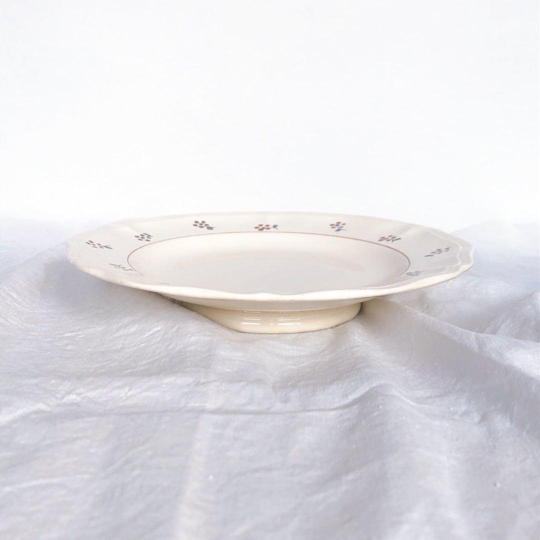 ディゴワンサルグミンヌ 花リム ケーキスタンド　コンポ―ト皿アンティーク食器