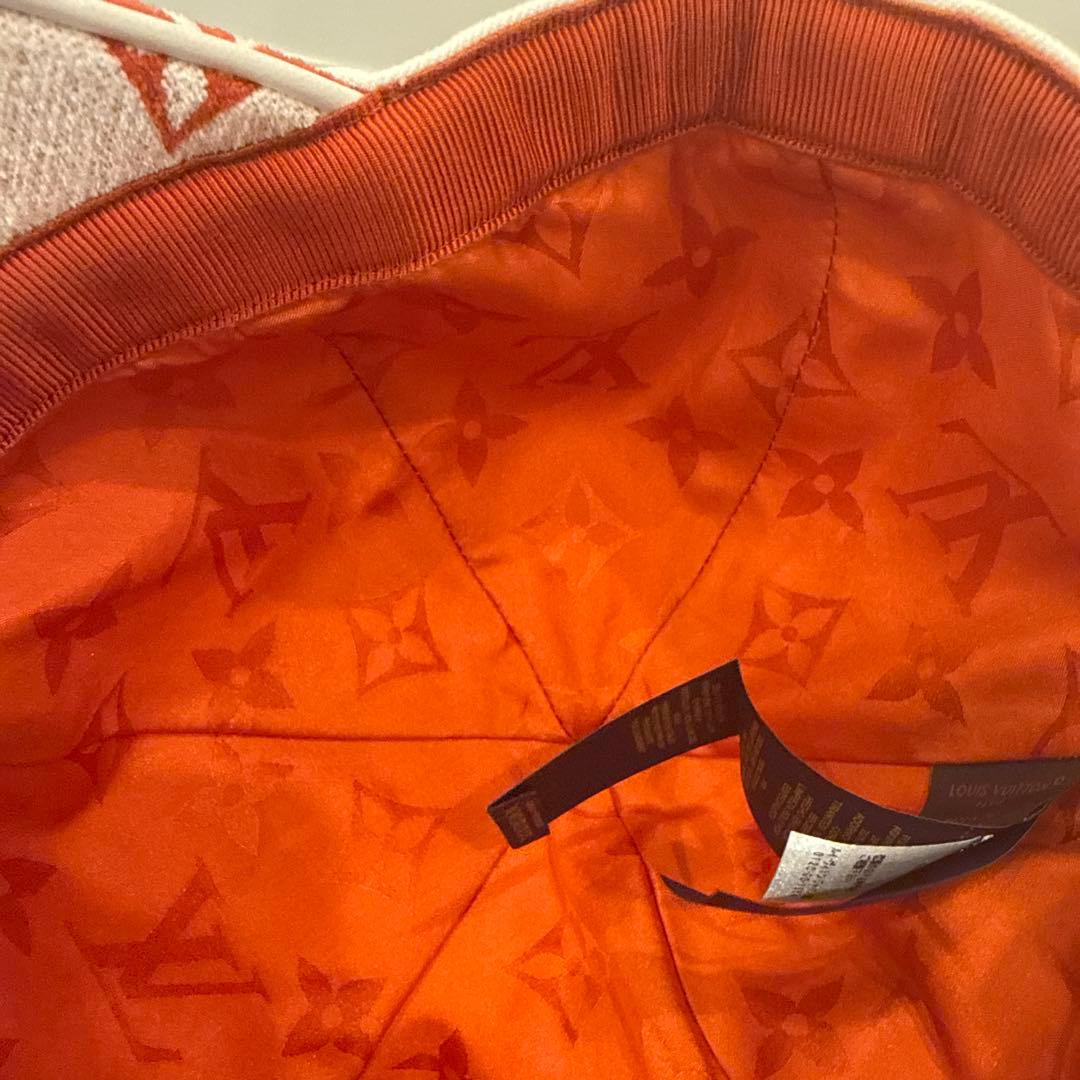 Louis Vuitton ベースボールキャップ ホワイト/オレンジ