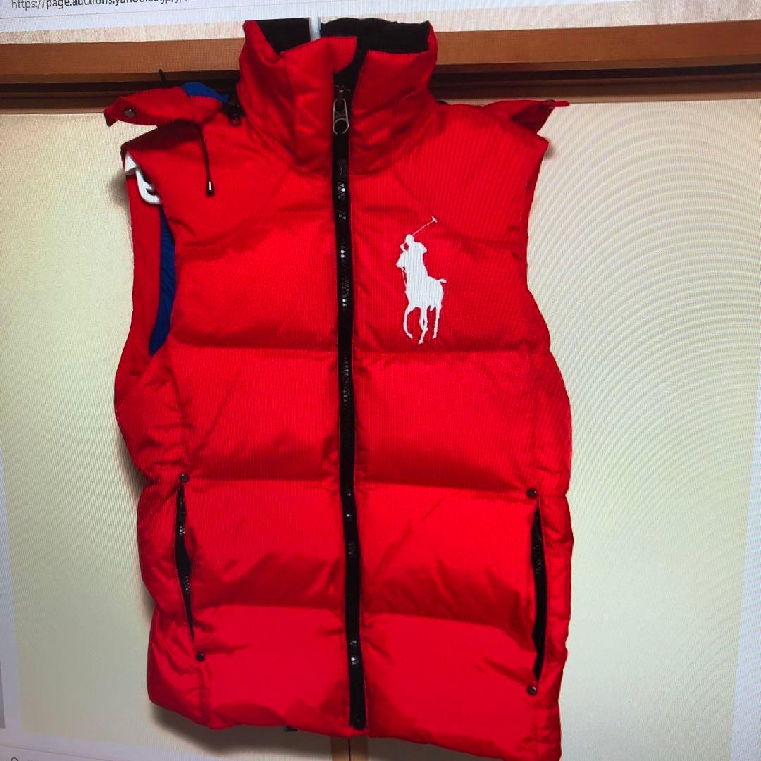 超美品 POLO RALPH LAURENフードダウンベスト　レディースXS