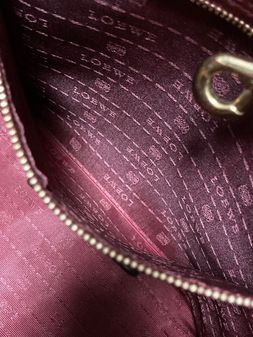 極美品⭐︎ ロエベ　ヘリテージ トート　レザー　ハンド　オレンジ系