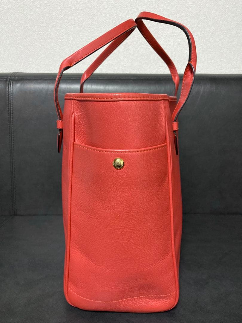 極美品⭐︎ ロエベ　ヘリテージ トート　レザー　ハンド　オレンジ系