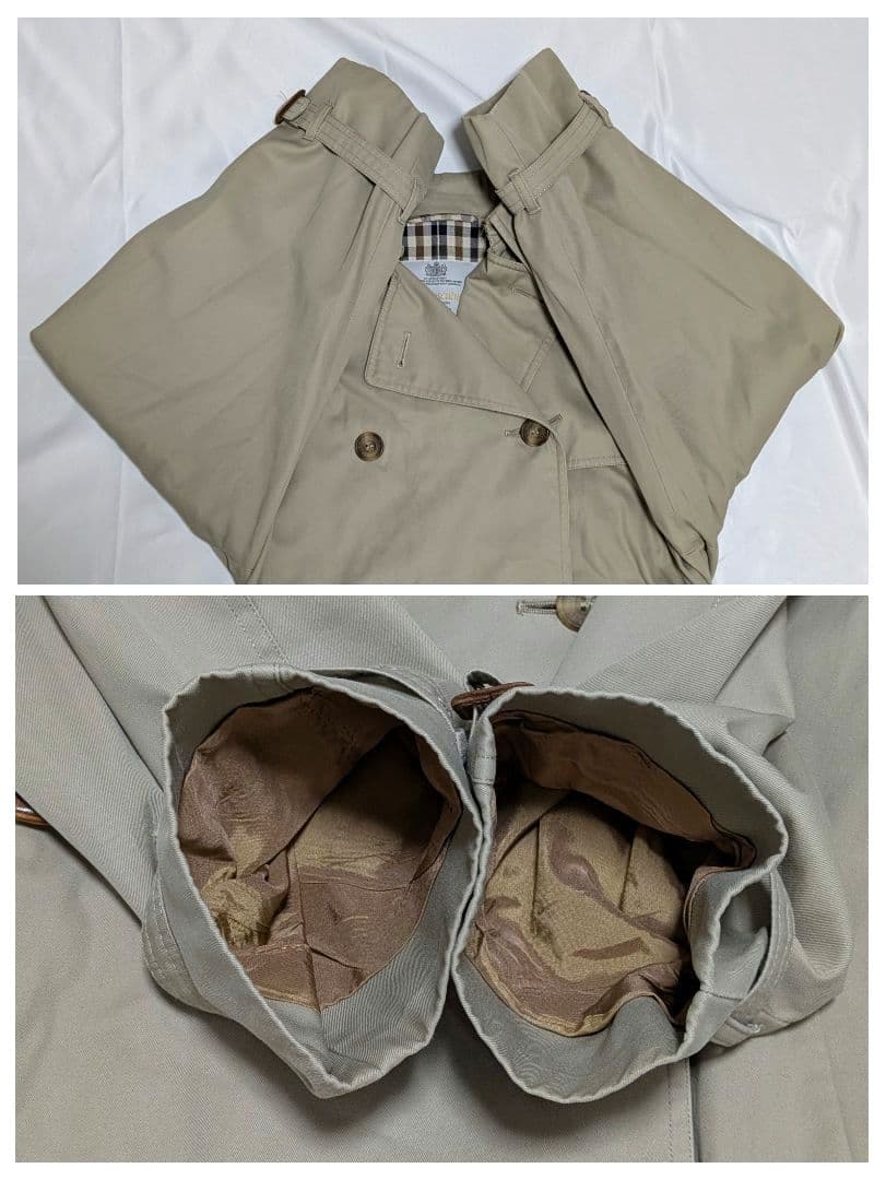 英国王室御用達　英国製　Aquascutum　トレンチコート ロング丈