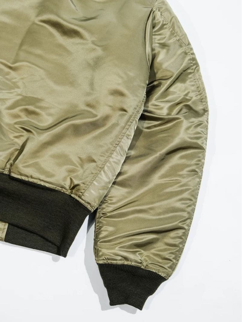 希少 B-15B MOD 復刻 MA-1 馬革×ムートン 襟ファー 38（M）