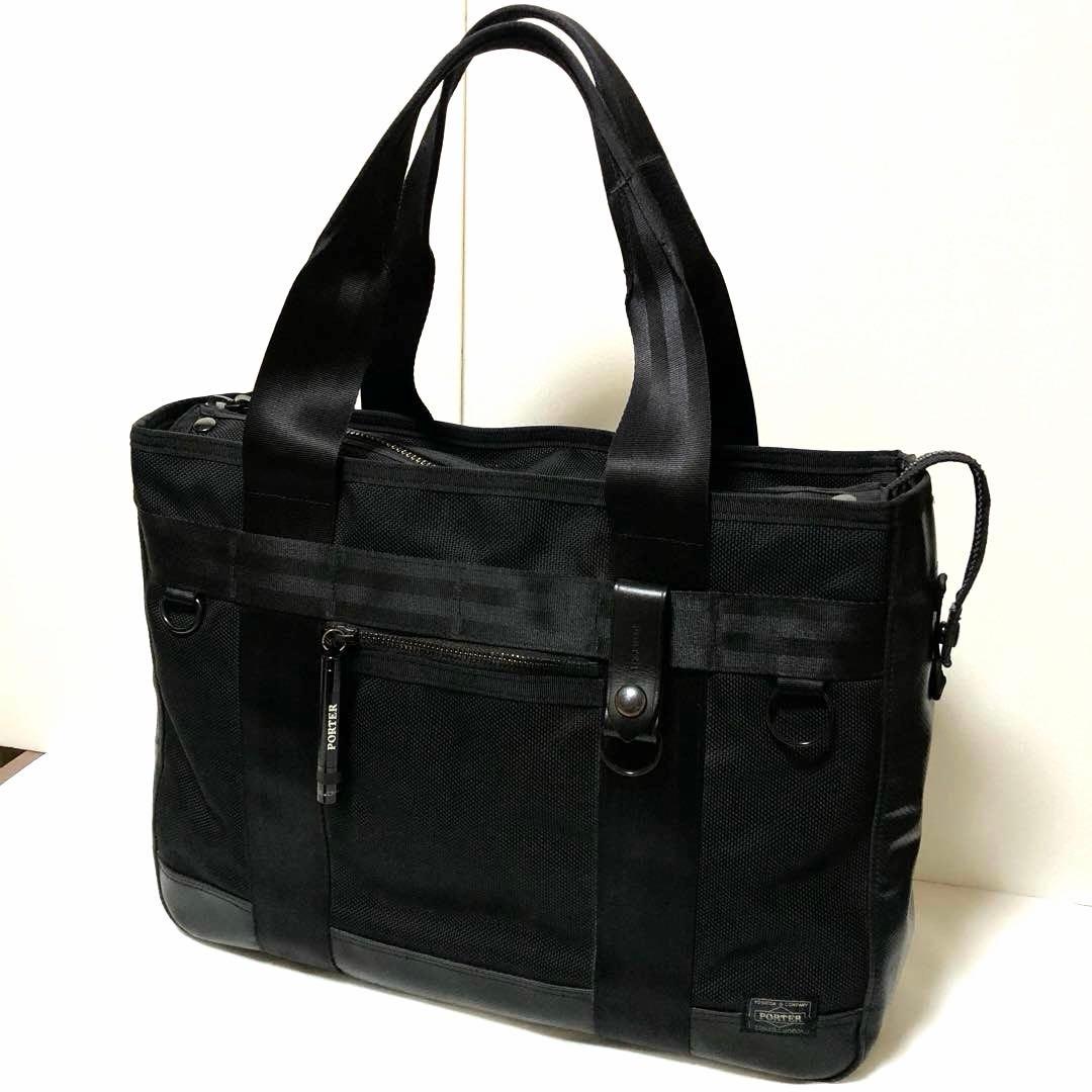 極美品✨ポーターヒート トートバッグ A4可 大容量 黒 吉田カバン マグライト