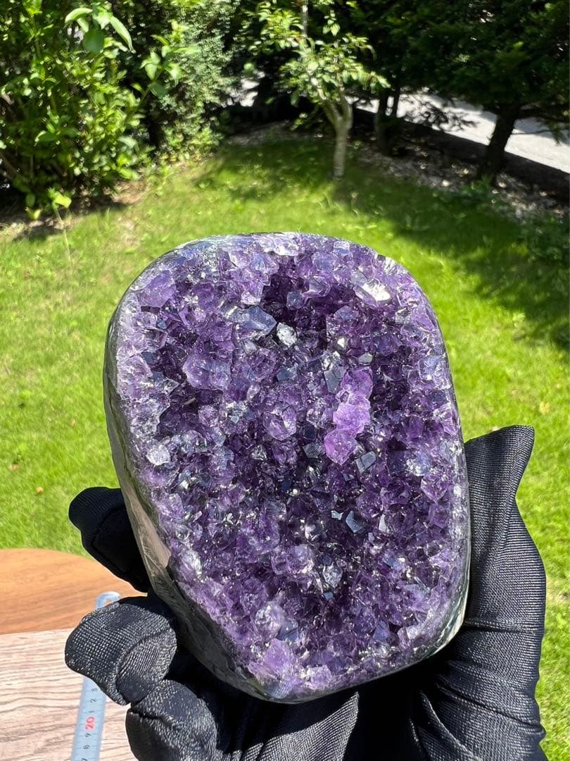 A729 高品質アメジストドーム クラスター ウルグアイ産 パワーストーン