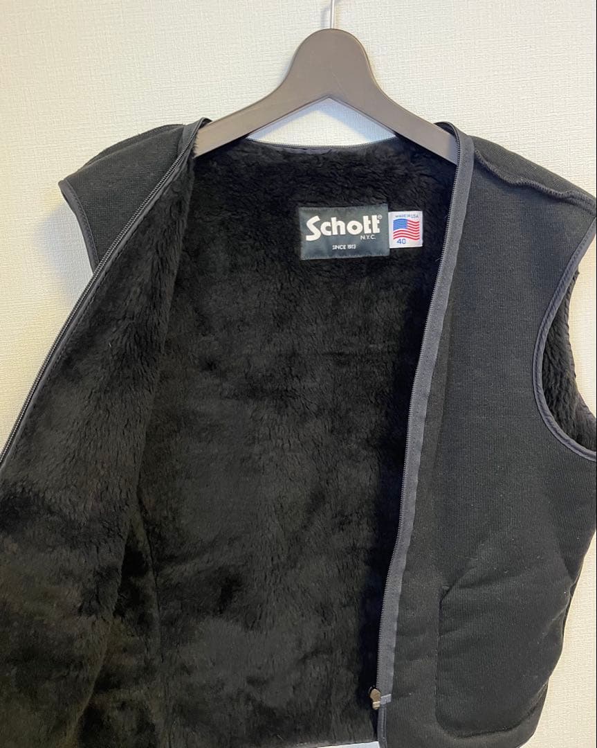 【美品】SCHOTT 641 牛革　40サイズ　アメリカ製