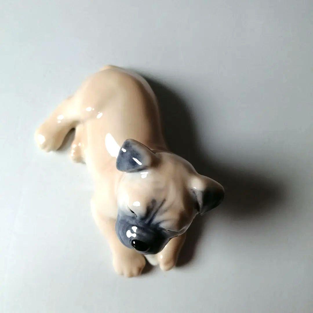 ロイヤルコペンハーゲン　ボクサーフィギュリン犬　 12体のシリーズの１体で廃番品