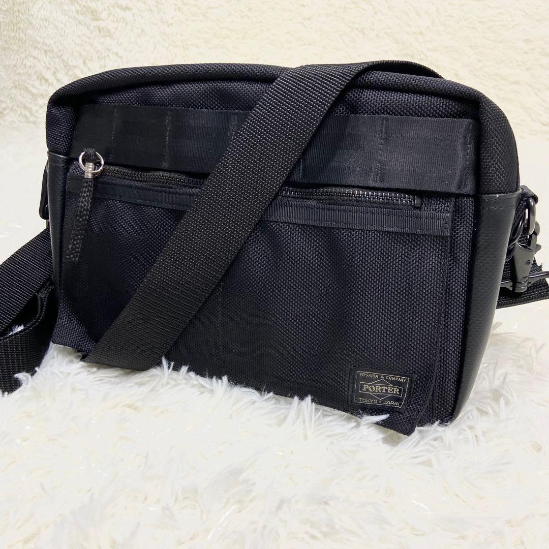 PORTER HIIT ポーターヒート　メッセンジャーバッグ　肩掛け　 ブラック