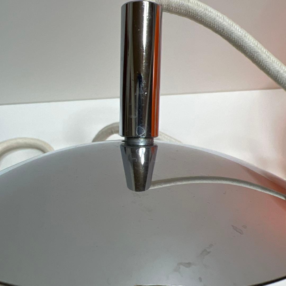 レトロ照明　東芝電球ペンダントライト　オレンジ球体　未使用　昭和　プラスチック