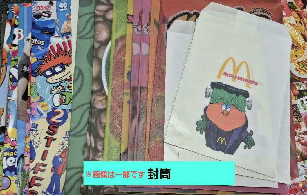 【SALE】デザインペーパーA4・メモ・封筒まとめ売り　アメリカン