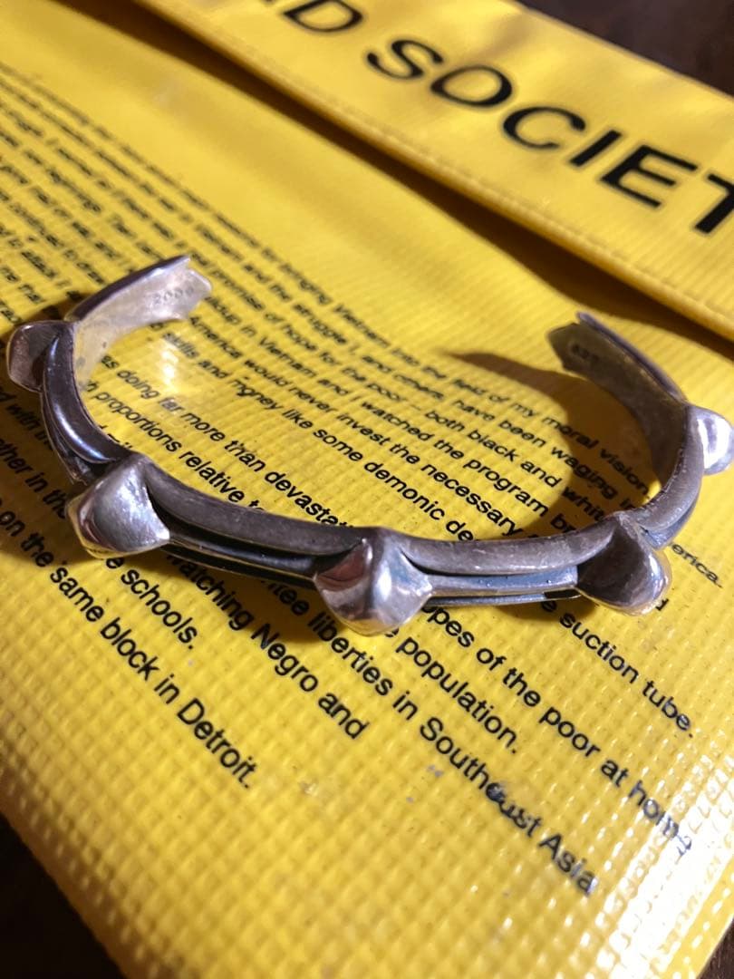 CHROMEHEARTS クロムハーツ ワックスドパンクバングルブレスレット