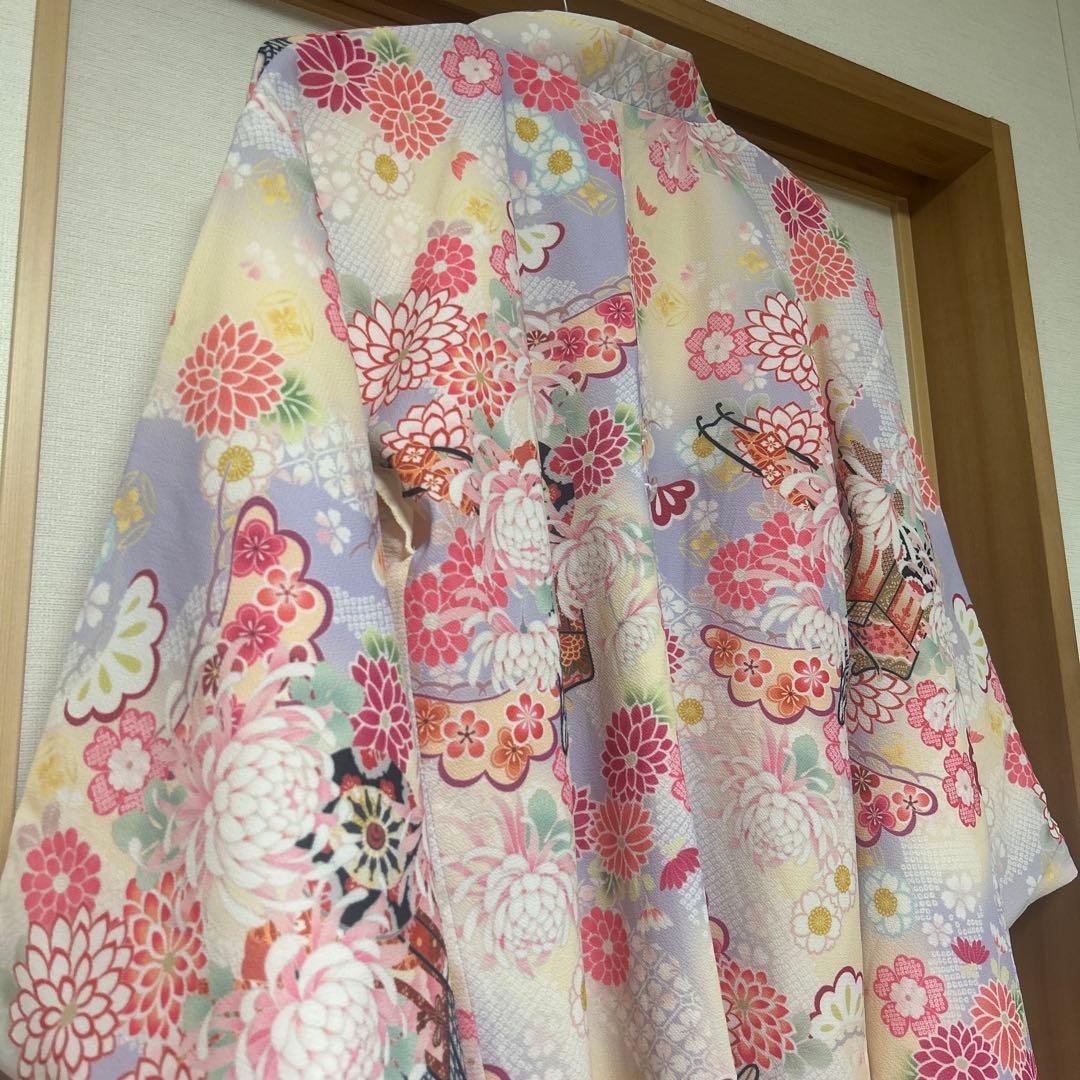 キャサリンコテージ簡単袴セット【いにしえ華車藤✕紺袴】他