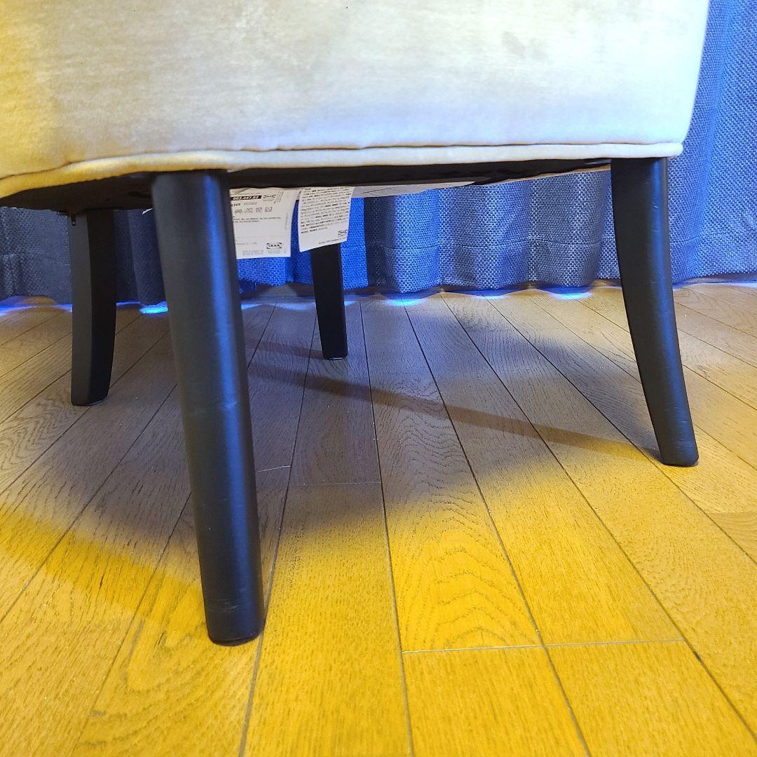 【美品】IKEA REMSTA 1人用　ソファ ベージュ ひとりカフェ　椅子