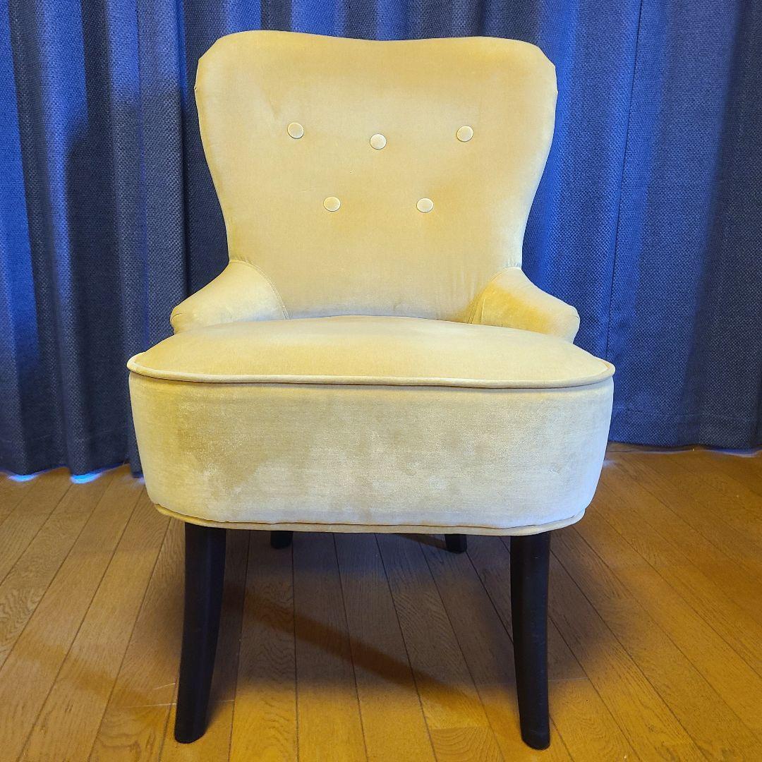 【美品】IKEA REMSTA 1人用　ソファ ベージュ ひとりカフェ　椅子