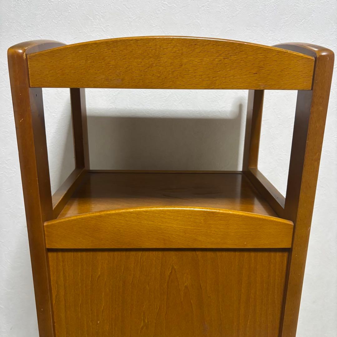 希少　karimoku カリモク オールドカリモク ラタン 籐 ミニキャビネット