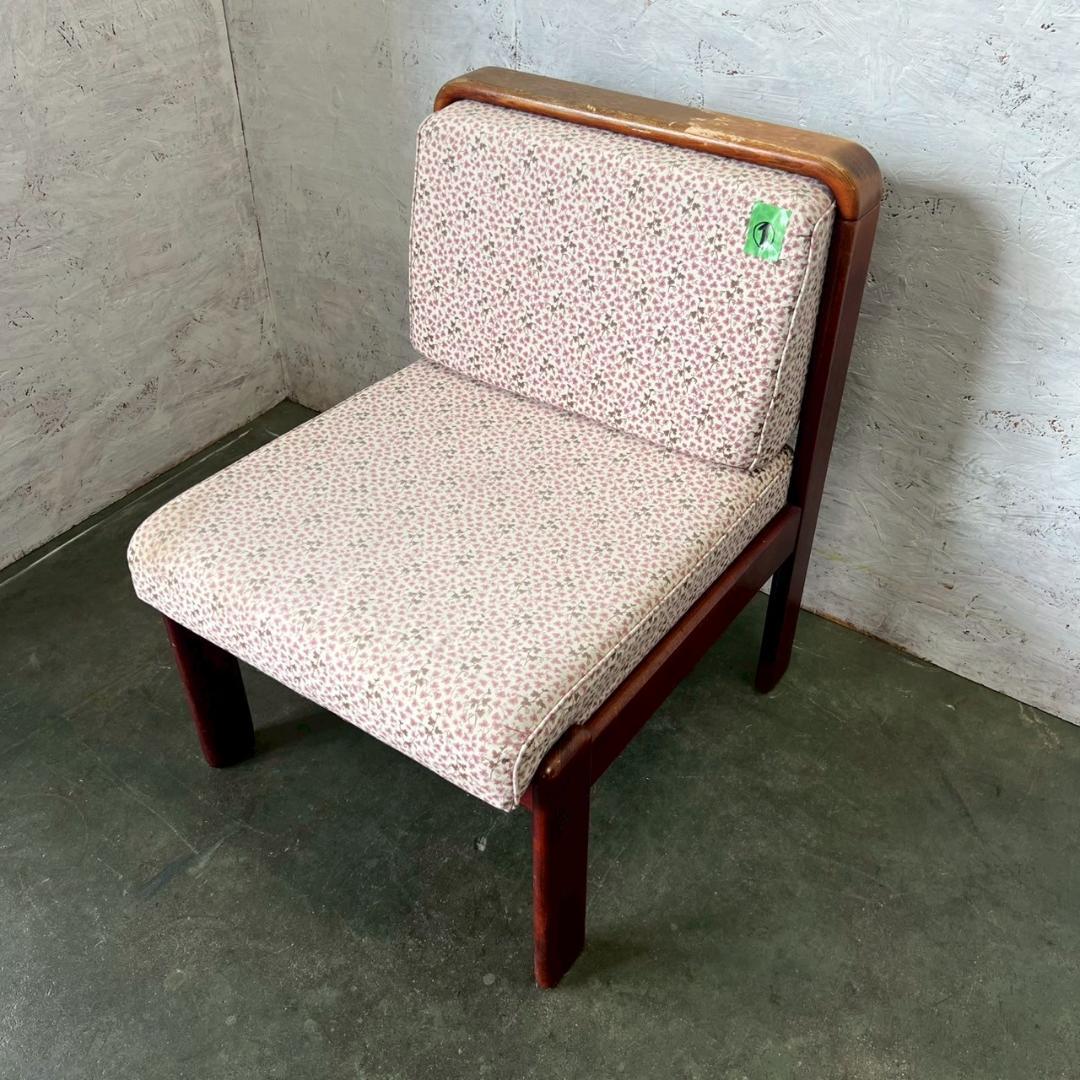 カリモク 1人掛けソファ ダイニングチェア ヴィンテージ家具 ① Y1954