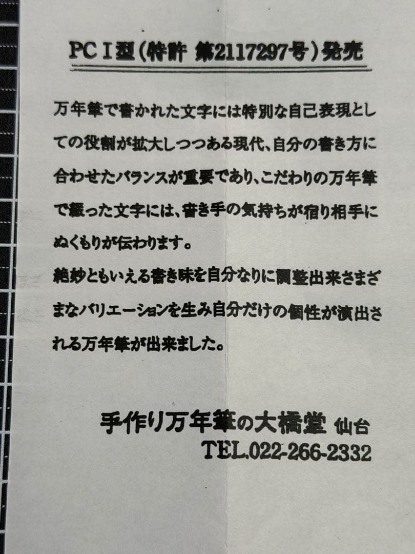 大橋堂 万年筆