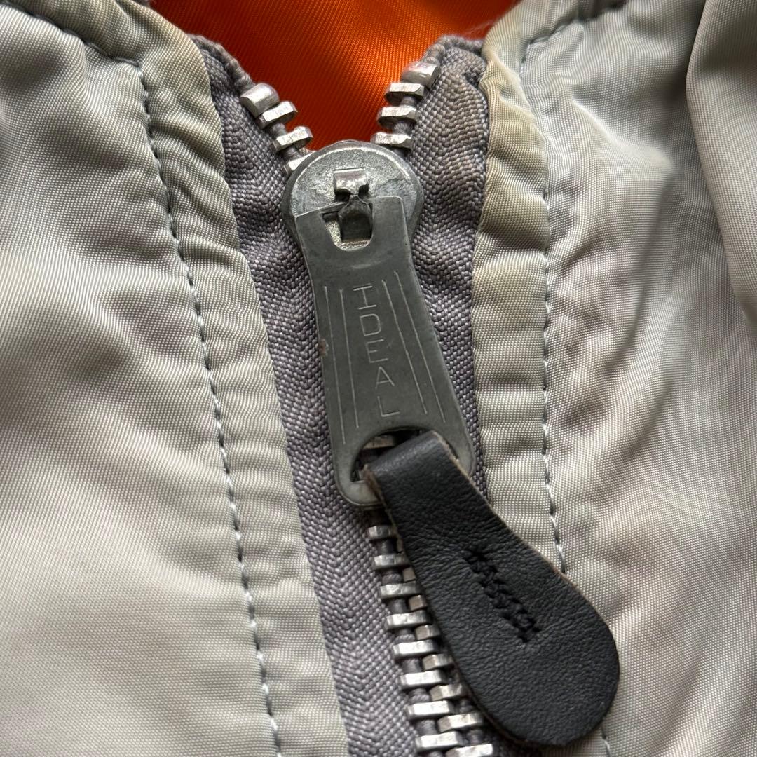 USA製 ALPHA MA-1フライトジャケット 短丈　ボンバー　中綿