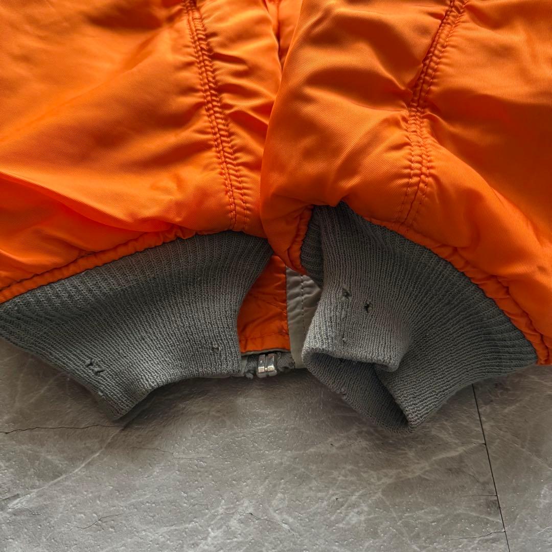 USA製 ALPHA MA-1フライトジャケット 短丈　ボンバー　中綿