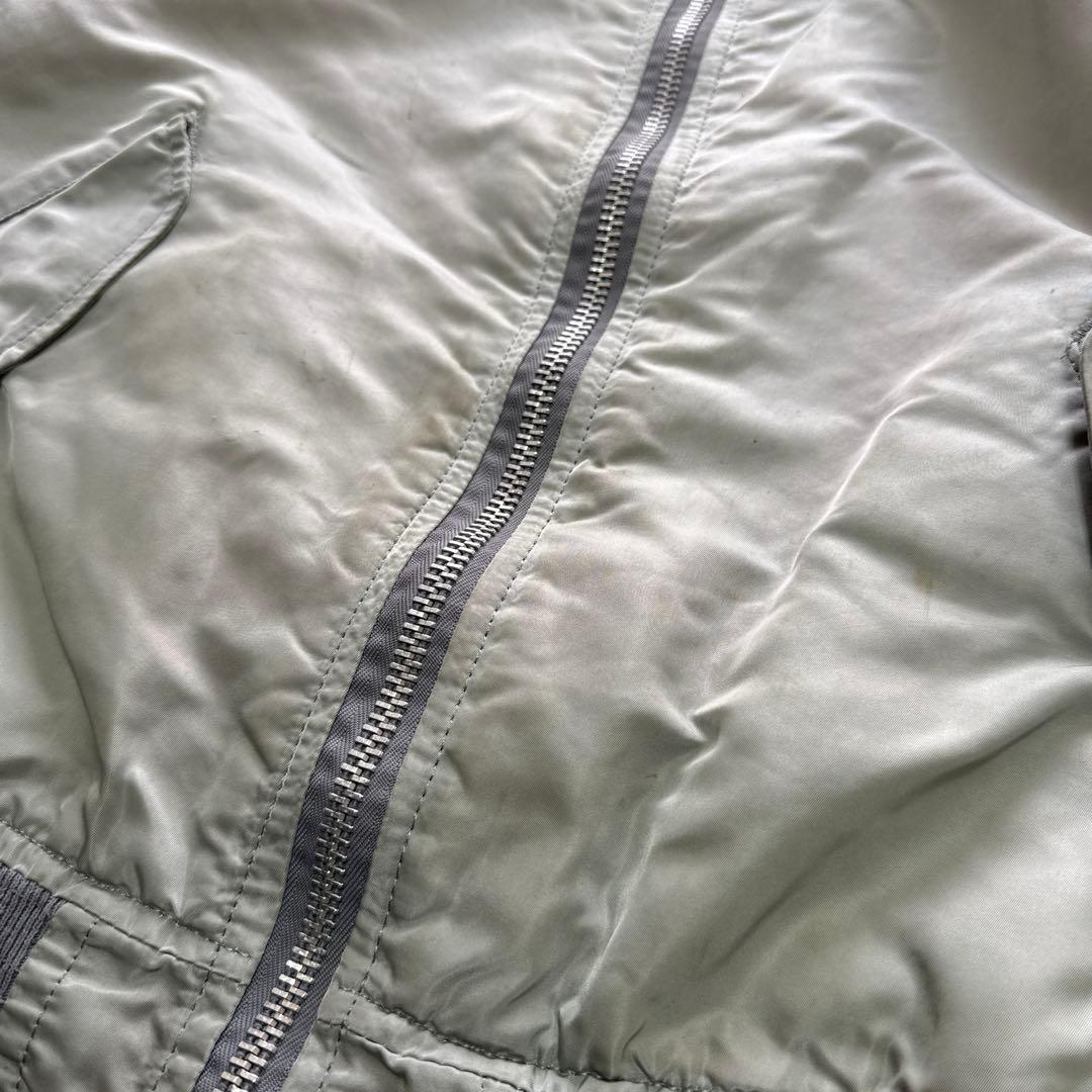 USA製 ALPHA MA-1フライトジャケット 短丈　ボンバー　中綿