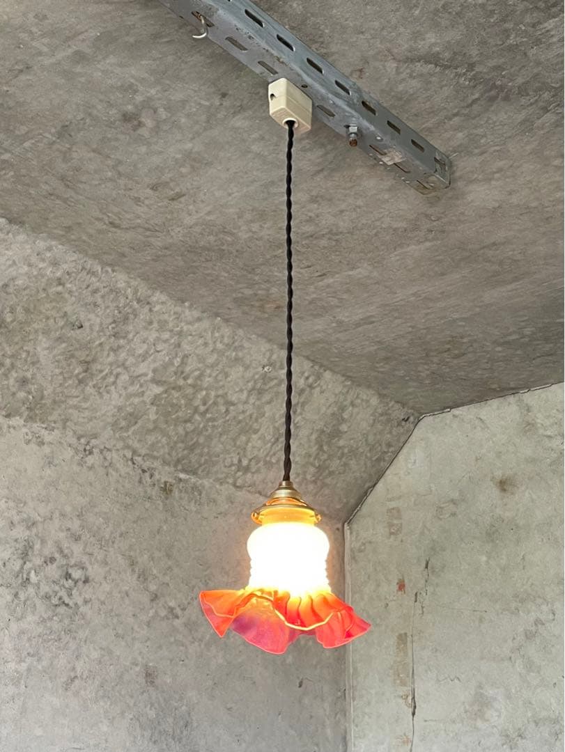 gー8.フランスアンティーク 吊り下げ ライト ソケット ランプ 店舗 什器