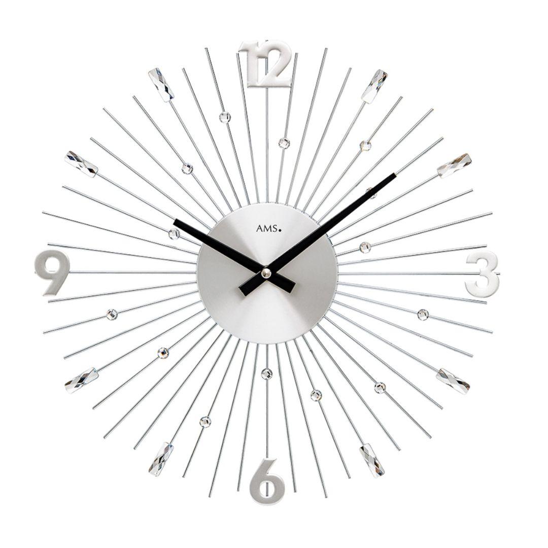 壁掛け時計 掛け時計 輸入時計 シルバー おしゃれ 輸入インテリア ドイツ