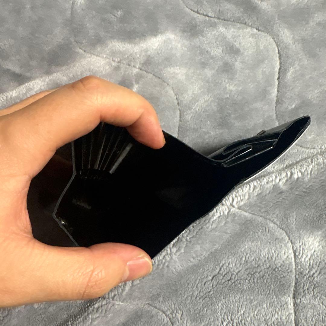 CLAUSTRUM ブラックレザー 三つ折り財布