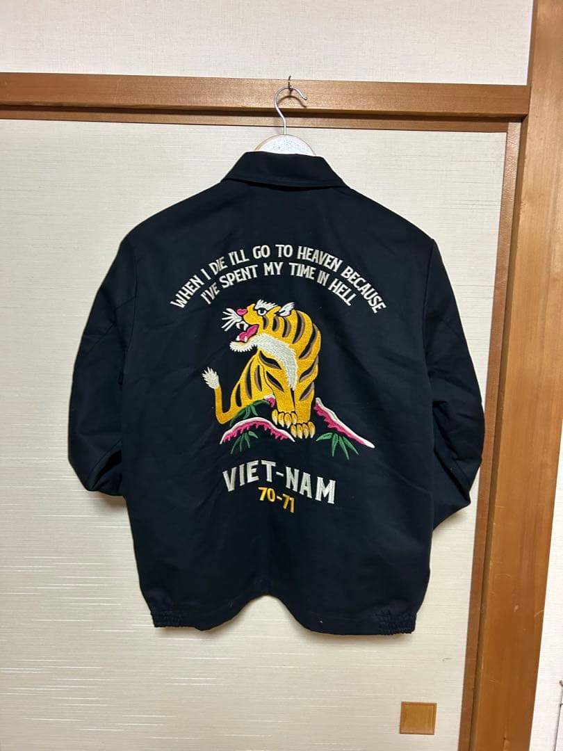 HOUSTON 黒 ベトジャン 虎 鷲刺繍　お値下げいたします