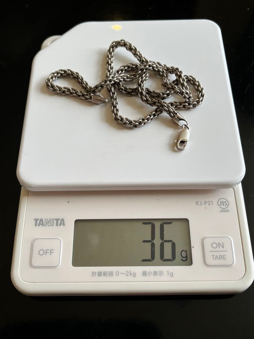 ターコイズ　ナンバー8 スターリングペンダントとチェーン