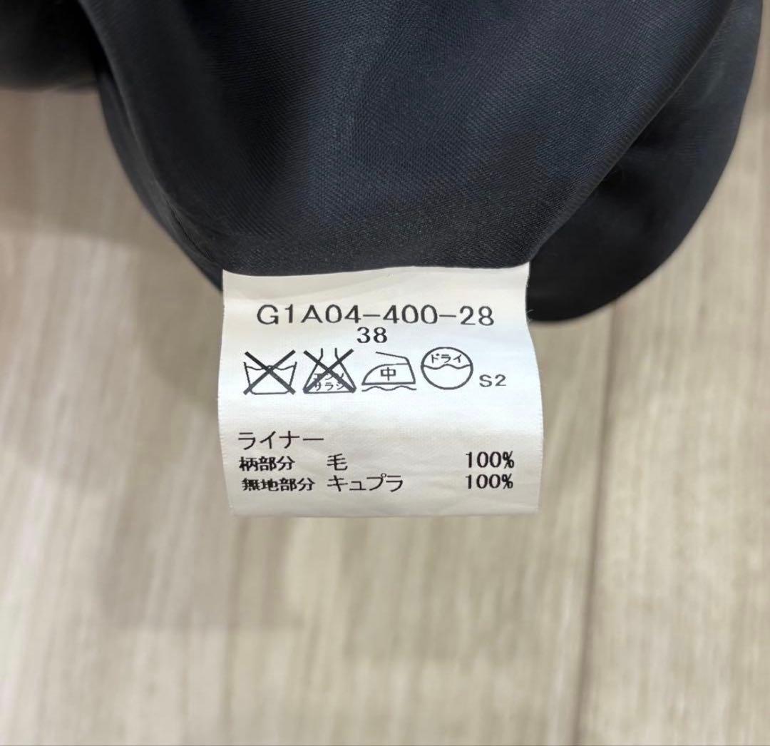 MACKNTOSH LONDON ゴム引きコート ライナー付ブラック 38